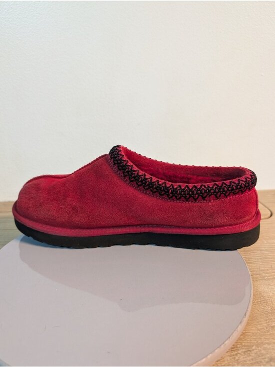 UGG Tasman Mens Size 9 Samba Red Suede Comfort Slip On Sheepskin Slippers 5950 main image 6